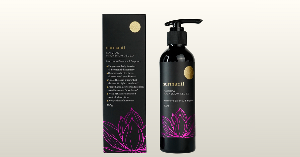 Natural Magnesium Gel for Menopause & Perimenopause Support
