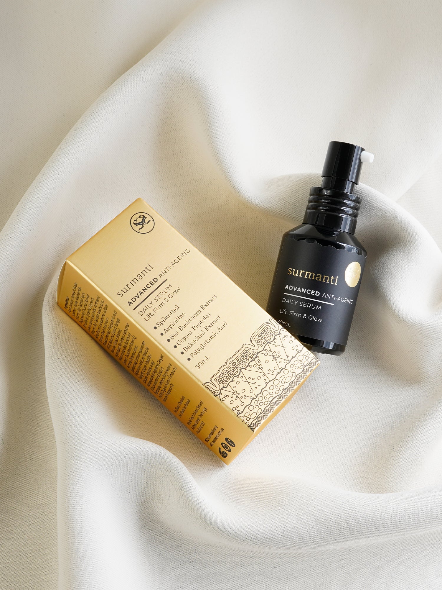 ADVANCED Anti-Ageing Daily Serum - 30mL - Surmanti - Made In New Zealand