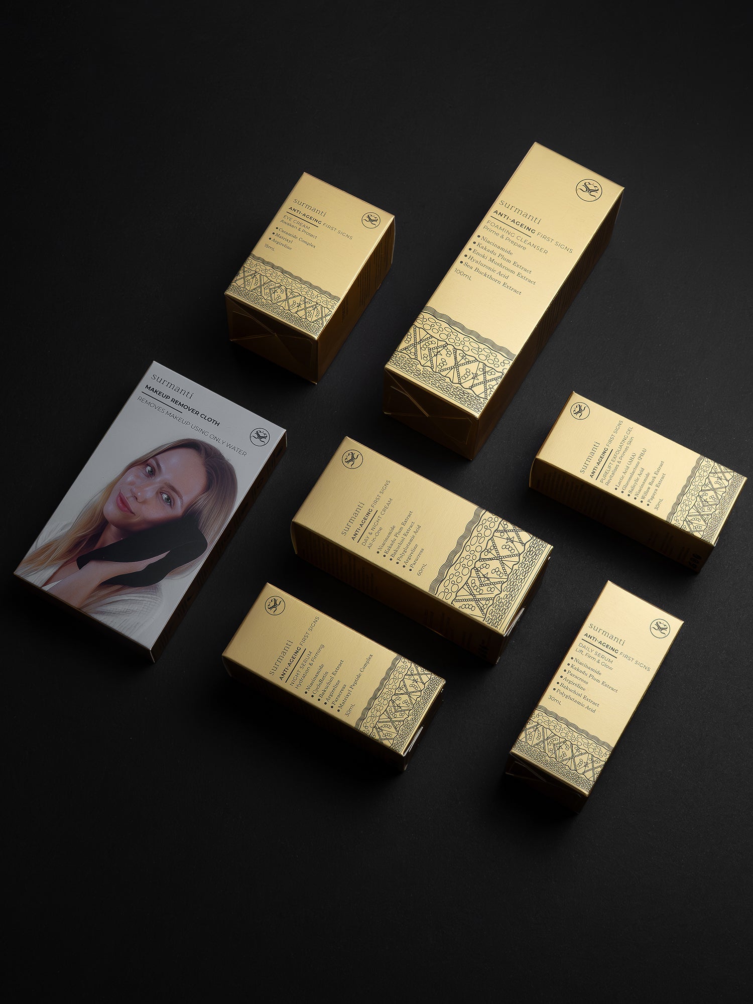 FIRST SIGNS Anti-Ageing Complete Skincare Ritual - Surmanti - Made In New Zealand