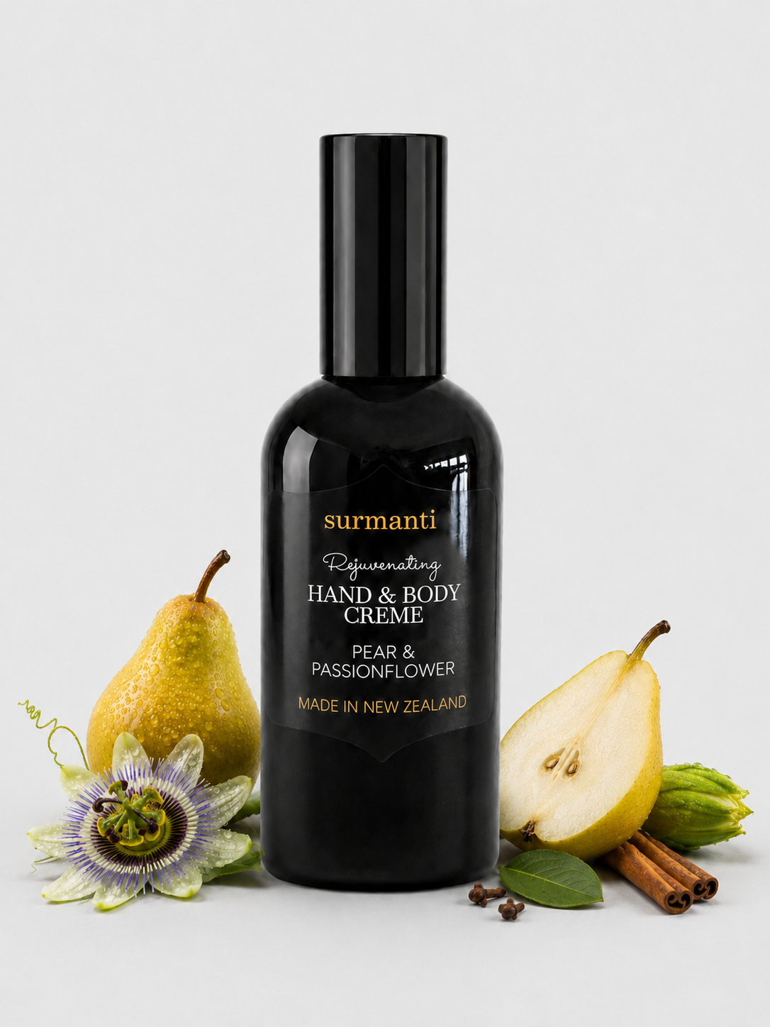 Pear & Passionflower Hand & Body Creme 120ml - Surmanti - Made In New Zealand