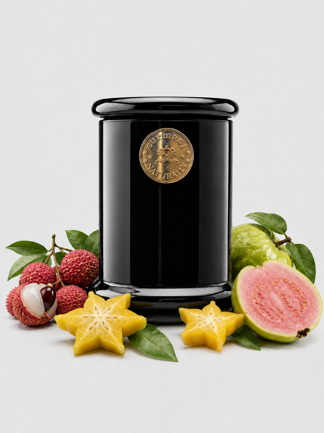Starfruit Lychee & Guava Long Burning Pure Soy Wax Candle 250g - Surmanti - Made In New Zealand
