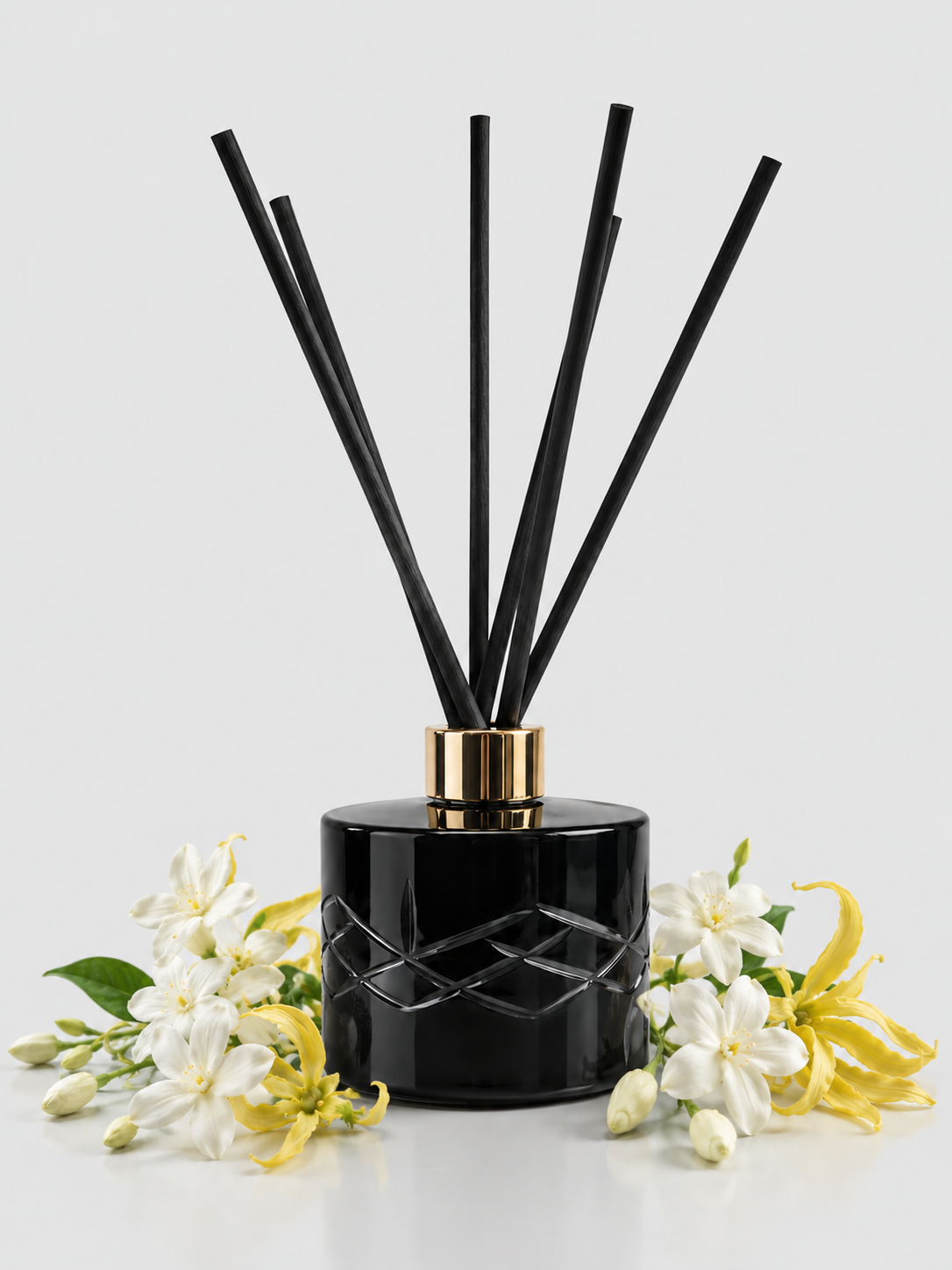Jasmine & Ylang Ylang Crystal Reed Diffuser - Refillable - Surmanti - Made In New Zealand