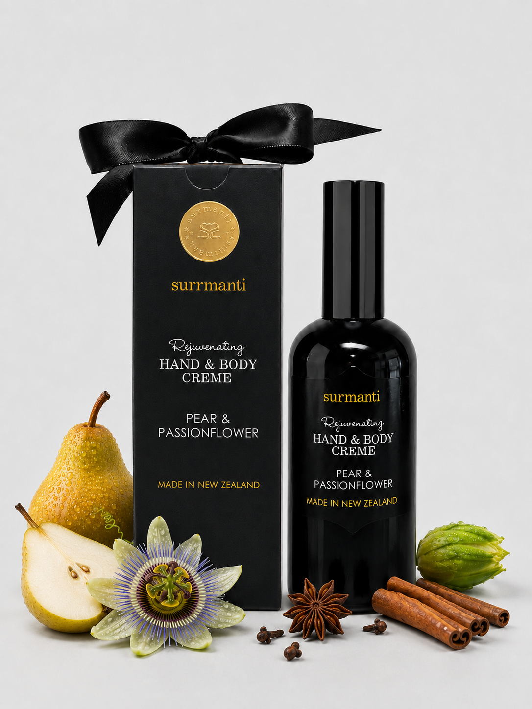 Pear & Passionflower Hand & Body Creme 120ml - Surmanti - Made In New Zealand