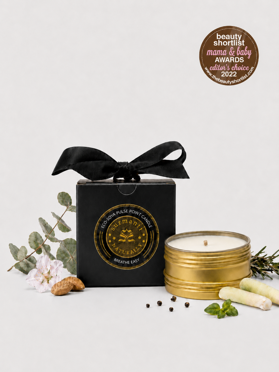 Breathe Easy Coconut Wax Pulse Point Travel Candle - Surmanti - Made In New Zealand