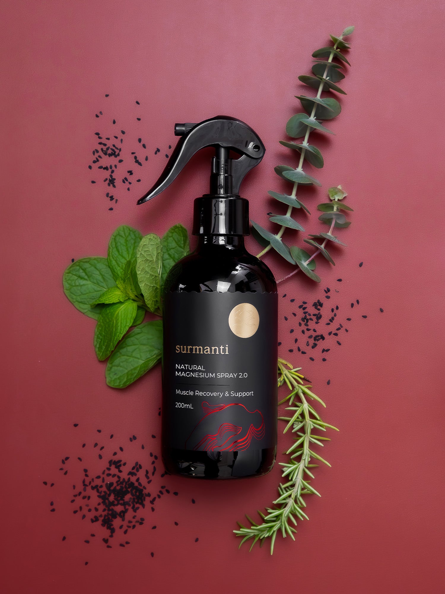 Magnesium Muscle Recovery & Support Spray - 200mL Fast Relief To Ease Muscle Recovery & Soreness* - Surmanti - Made In New Zealand