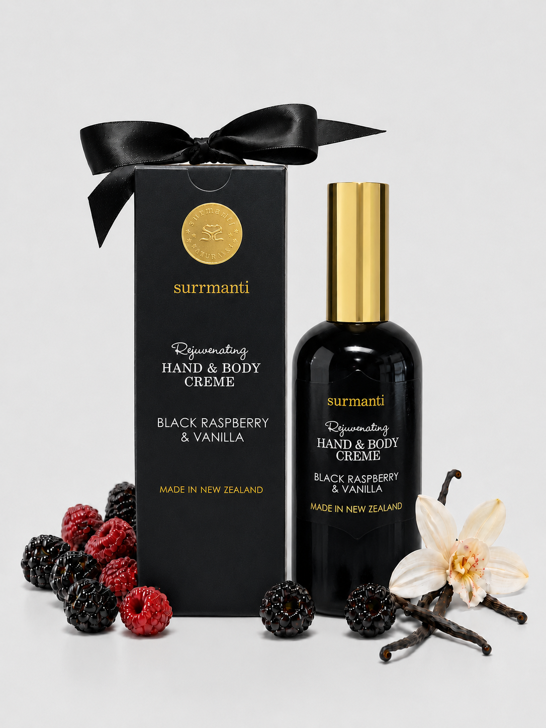 Black Raspberry & Vanilla Crystal Gift Set - Surmanti - Made In New Zealand