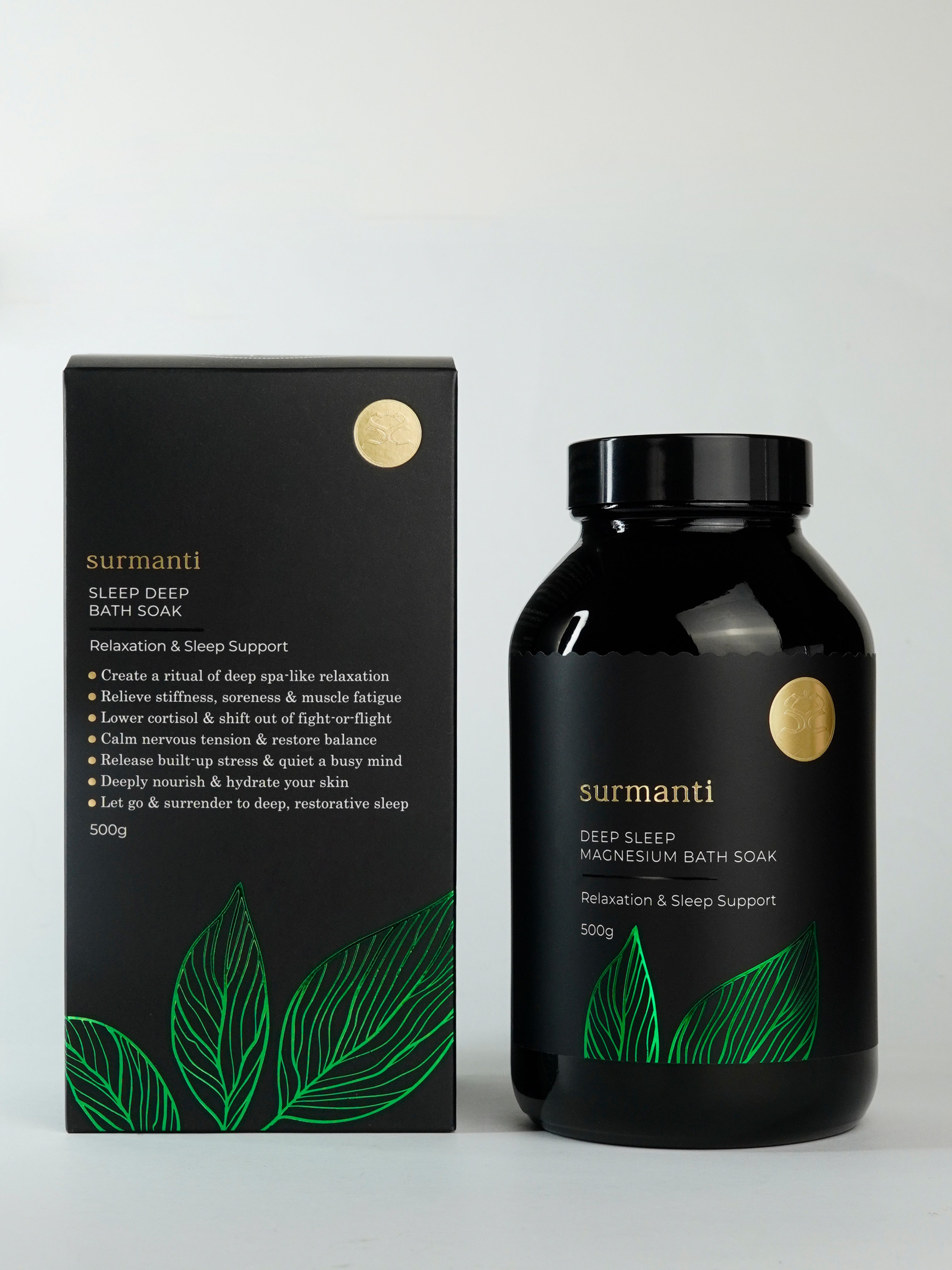Deep Sleep Natural Magnesium Bath SOAK. Non-habit forming. No melatonin. No hormones. 500Gm - Surmanti - Made In New Zealand