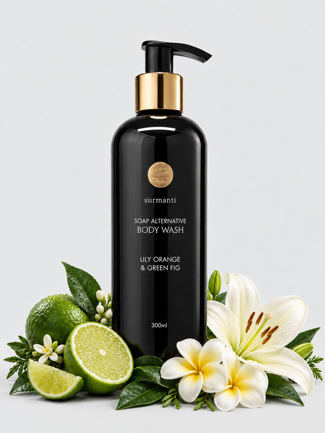 Lily Orange & Green Fig Body Wash - Soap Alternative Non-Drying 300ml