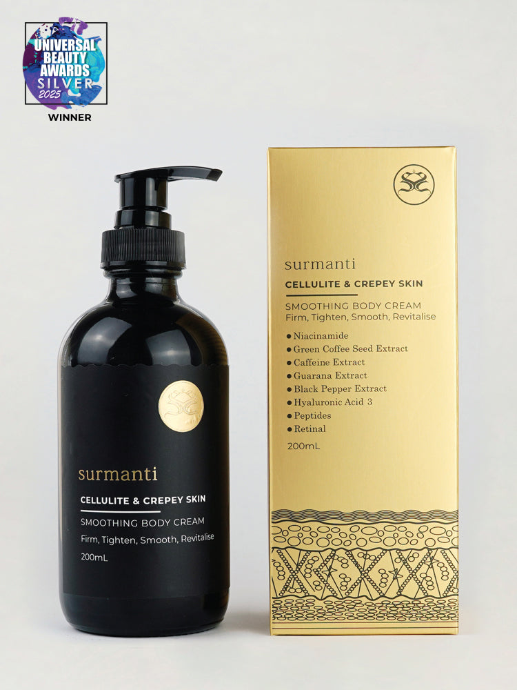 Cellulite & Crepey Skin Smoothing Body Cream - 200mL. Advanced Antiaging. Award Winning.d - Surmanti - Made In New Zealand