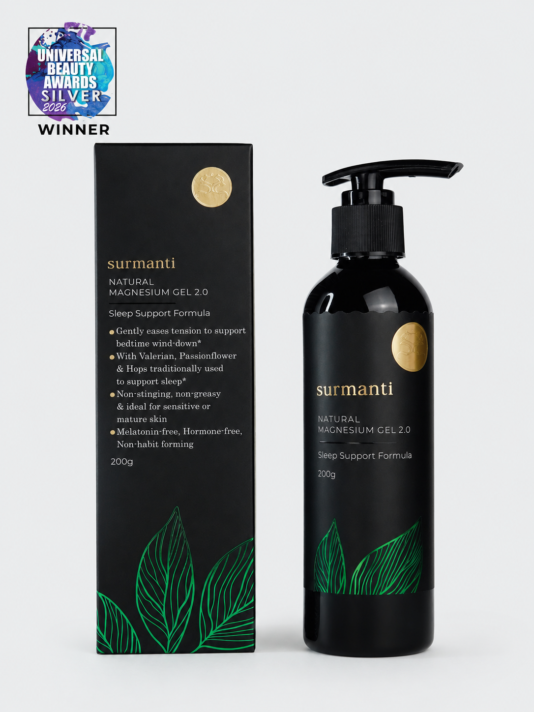 Magnesium Sleep Support Gel 200g. Targeted Application, Prolonged Absorption for Deep Restful Sleep & Relaxation - Surmanti - Made In New Zealand