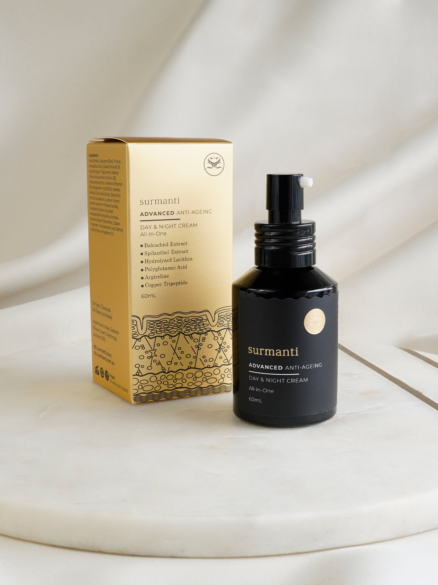 ADVANCED Anti-Ageing Day & Night Cream - 60mL - Surmanti - Made In New Zealand