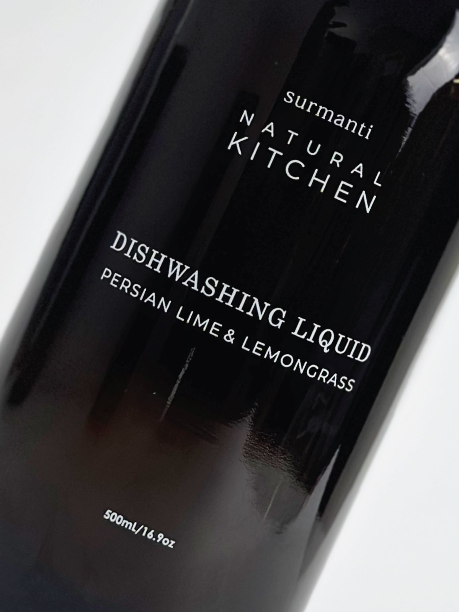 Dishwashing Liquid - Persian Lime & Lemongrass -Award Winning - Natural Kitchen - 500ML - Surmanti - Made In New Zealand