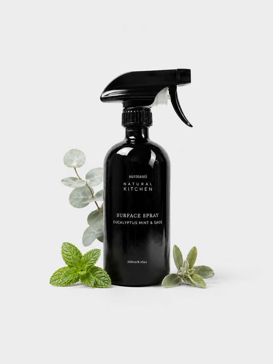 Multipurpose Spray – Germ- Killing Eucalyptus, Mint & Sage | Safe for Kids & Pets 250mL - Surmanti - Made In New Zealand