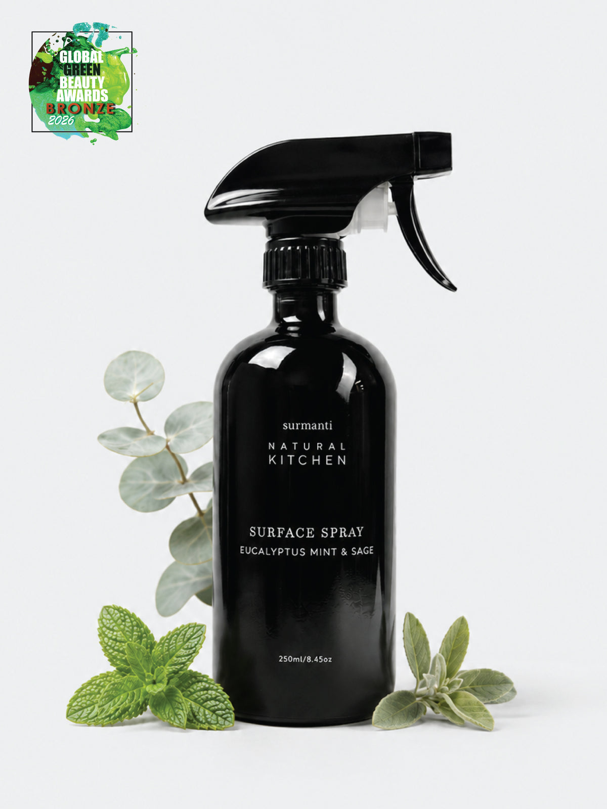 Multipurpose Spray – Germ- Killing Eucalyptus, Mint & Sage | Safe for Kids & Pets 250mL - Surmanti - Made In New Zealand