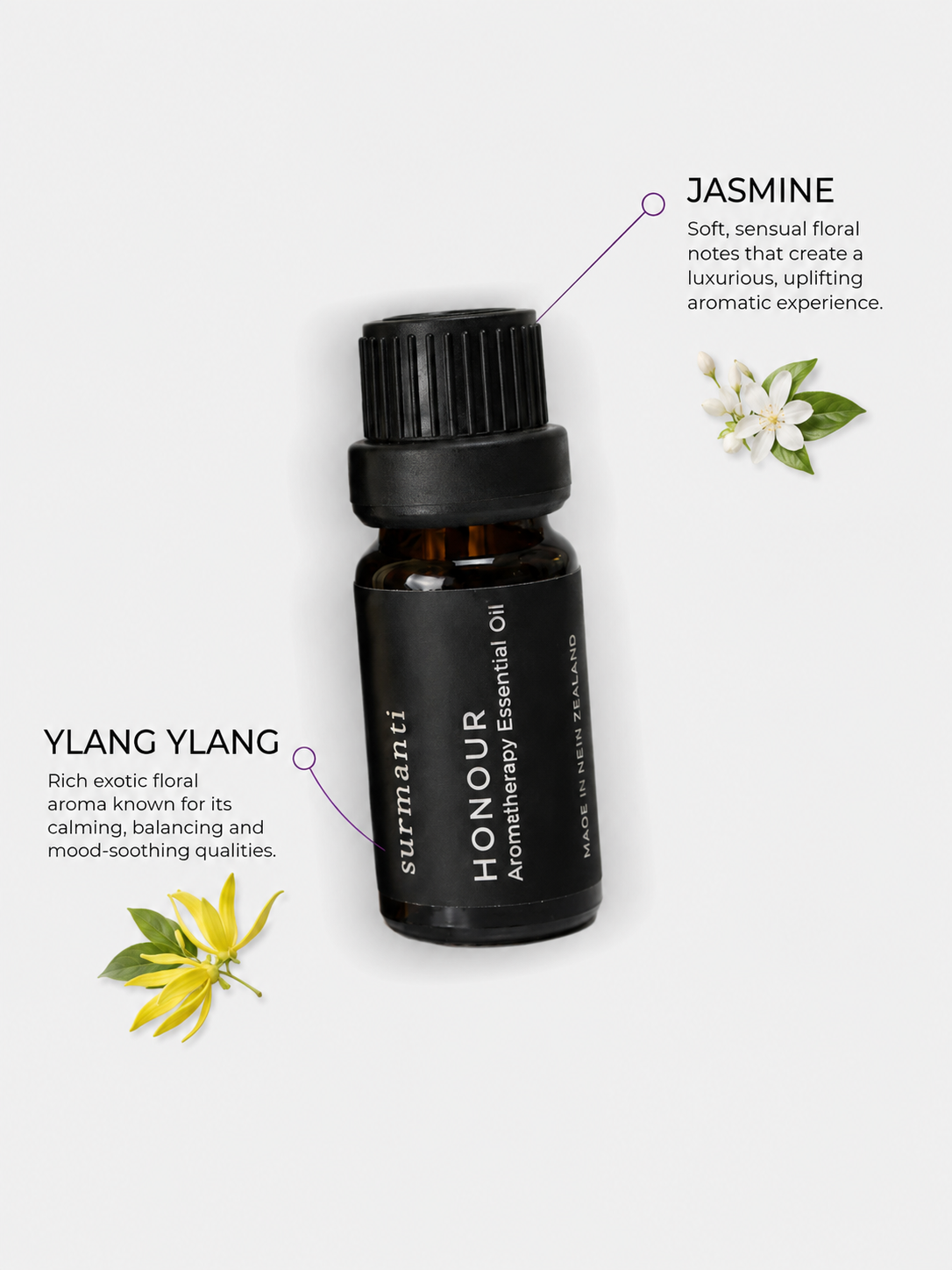 Honour Aromatherapy Essential Oil - 10mL - Surmanti - Made In New Zealand