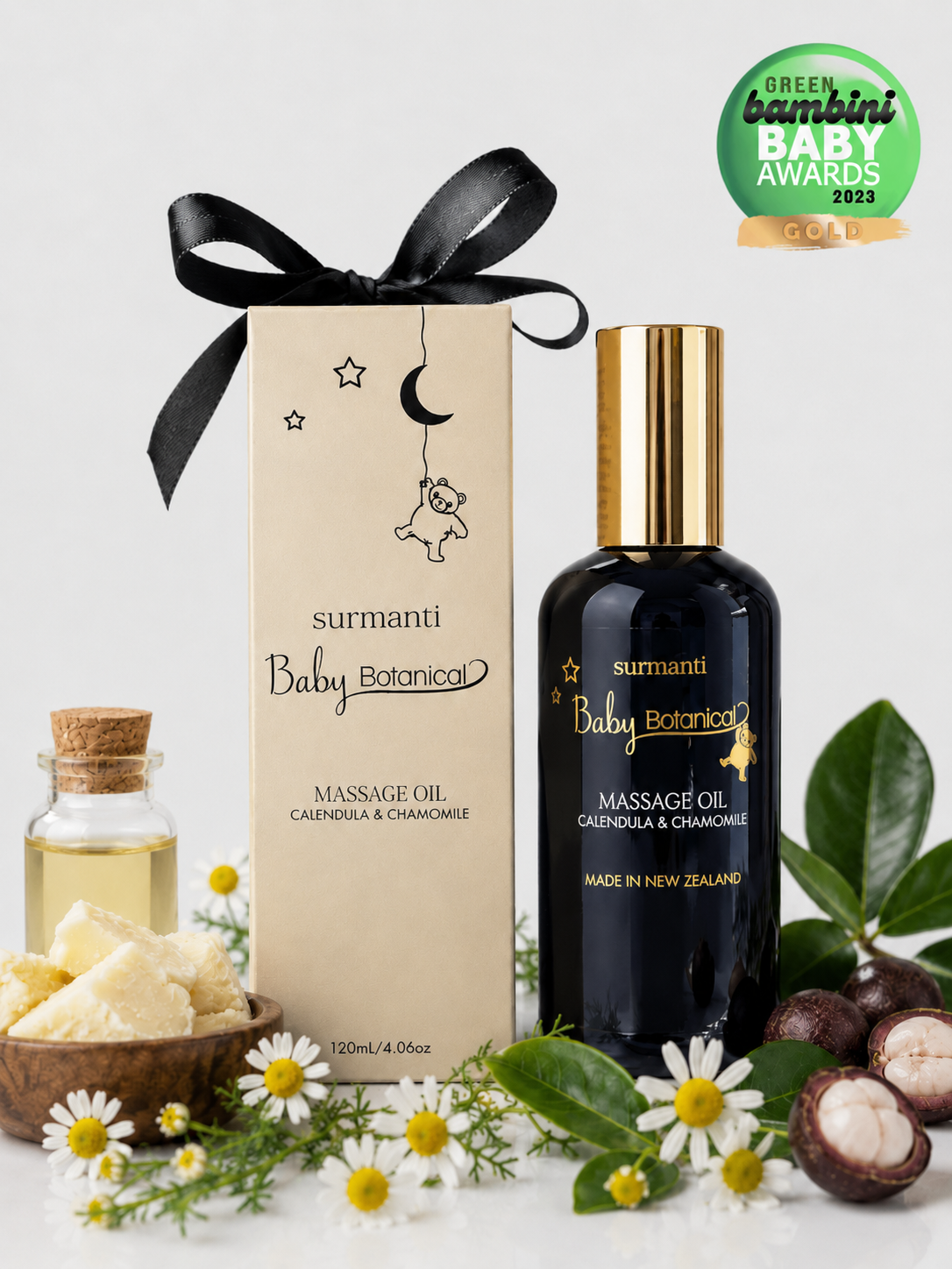 Surmanti Baby Botanical - Massage Oil (120 mL) - Surmanti - Made In New Zealand