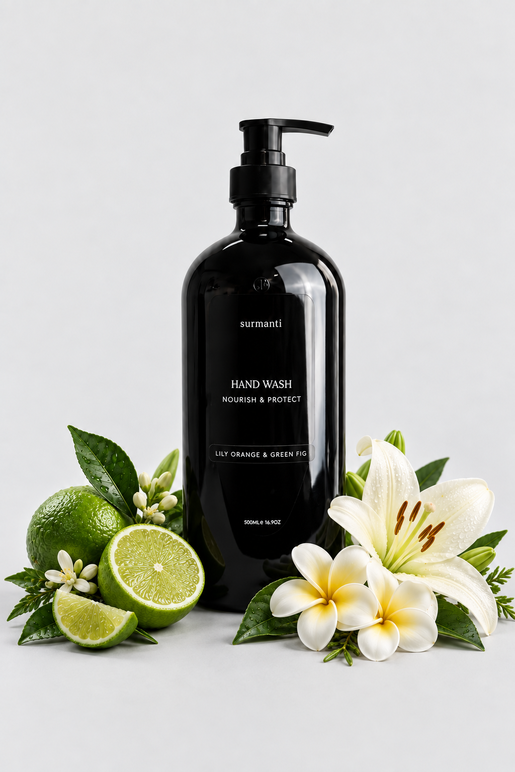 Hand Wash Nourish & Protect 500ml - Lily Orange & Green Fig