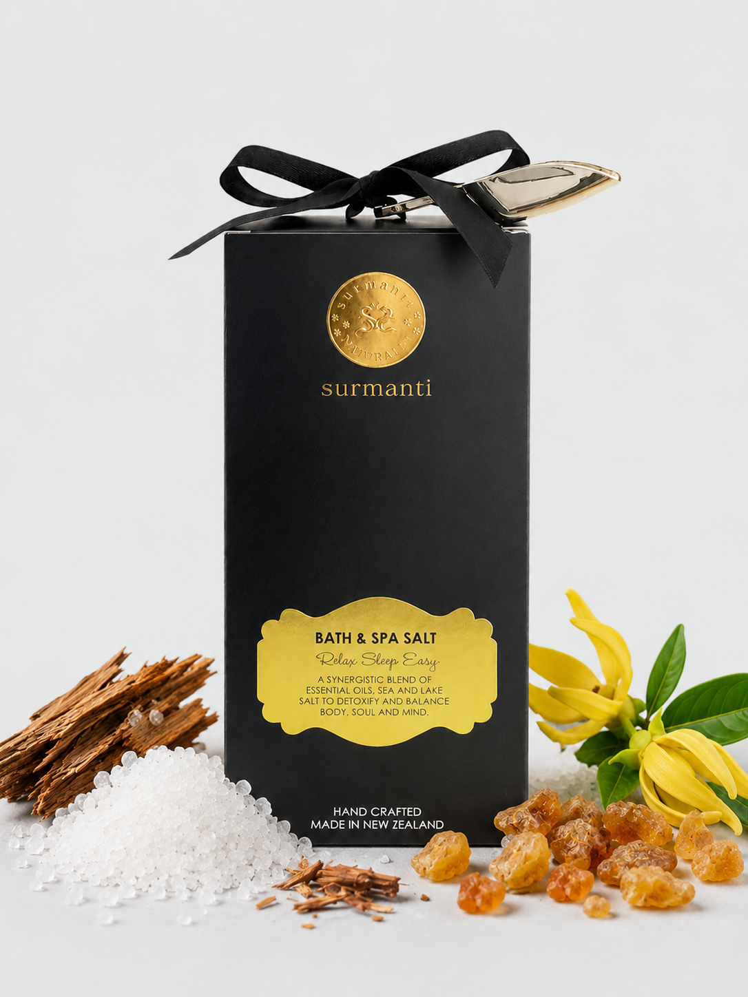 RELAX & Sleep Aromatherapy Bath Salt. Soak Away Stress & Tension - Surmanti - Made In New Zealand
