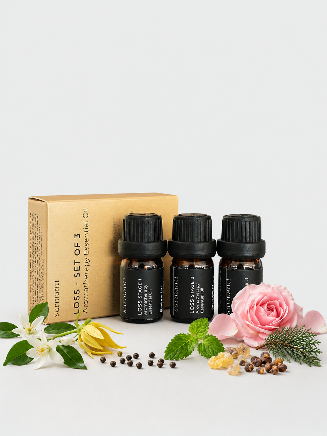 Loss Aromatherapy Essential Oil (set of 3) 5mL ea - Surmanti - Made In New Zealand