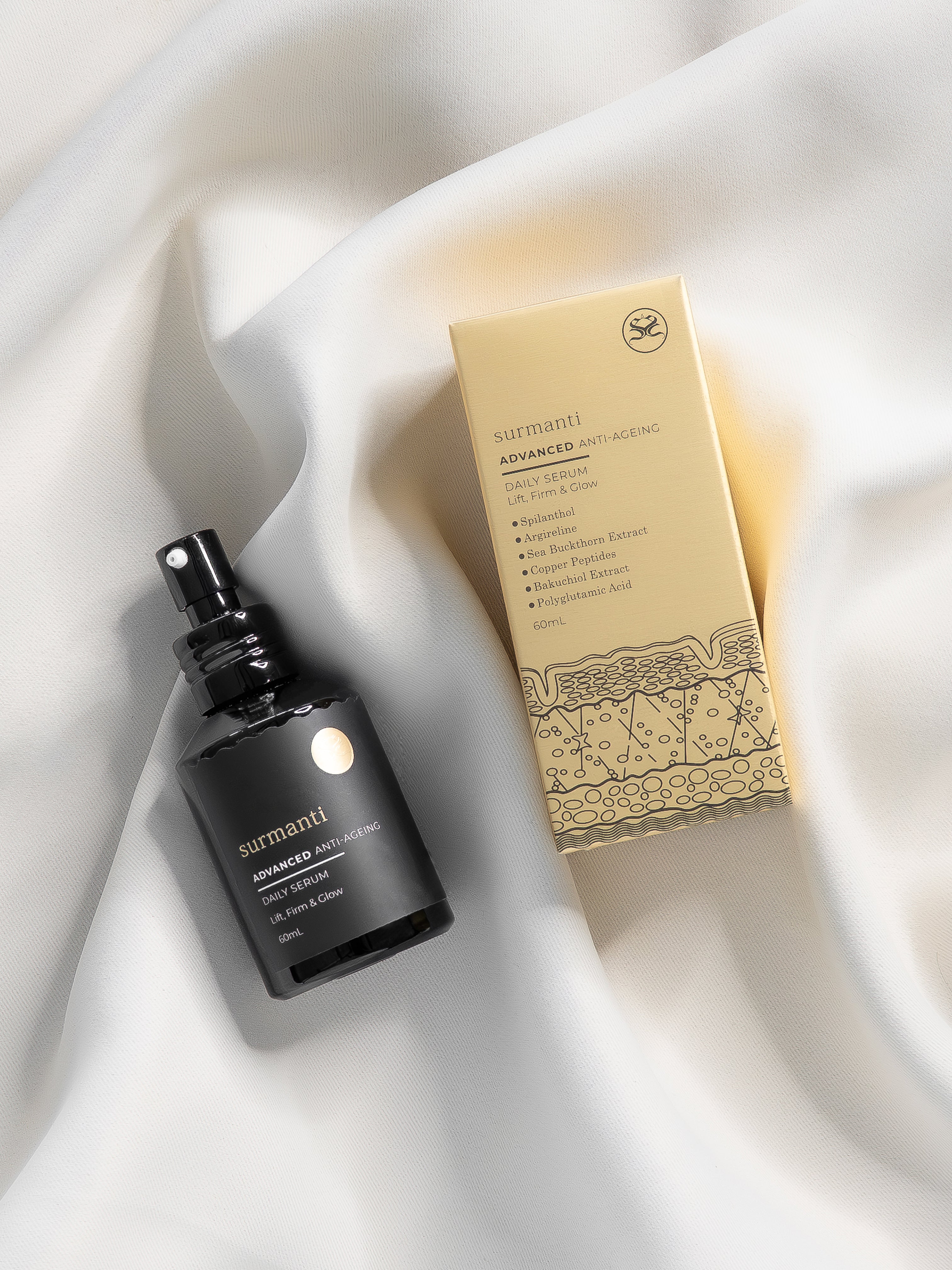 ADVANCED Anti-Ageing Daily Serum - 60mL - Surmanti - Made In New Zealand