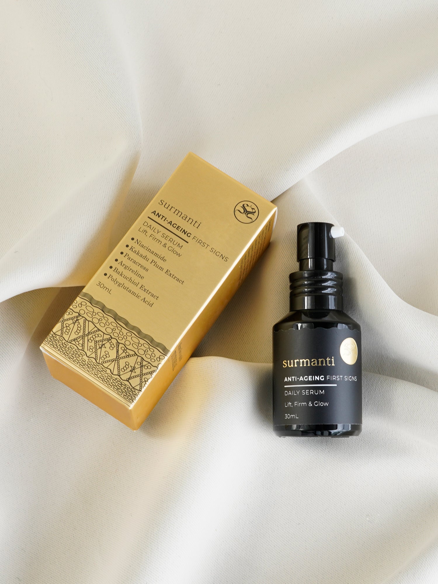 FIRST SIGNS Anti-Ageing Daily Serum - 30mL - Surmanti - Made In New Zealand