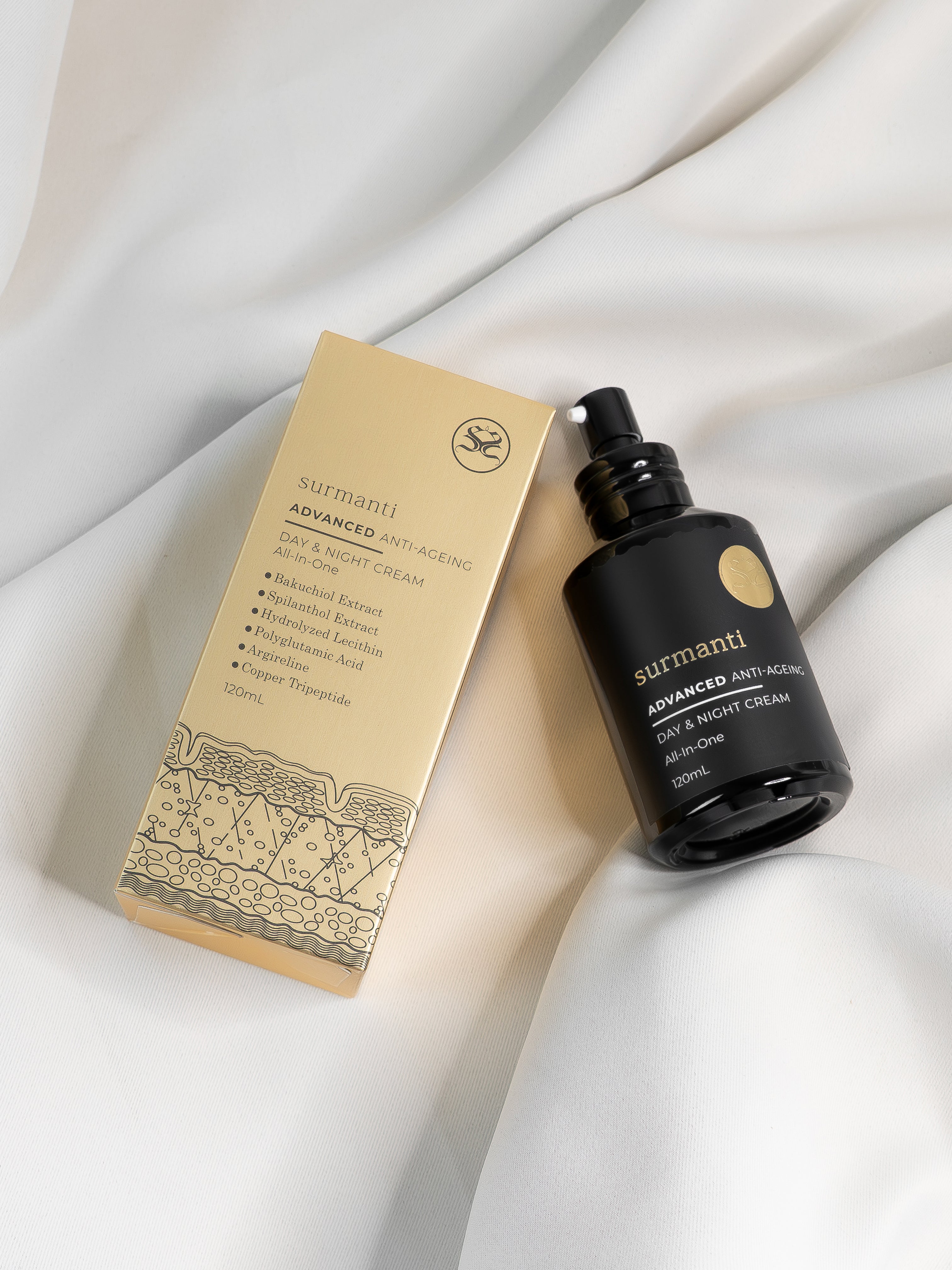 ADVANCED Anti-Ageing Day & Night Cream - 120mL - Surmanti - Made In New Zealand