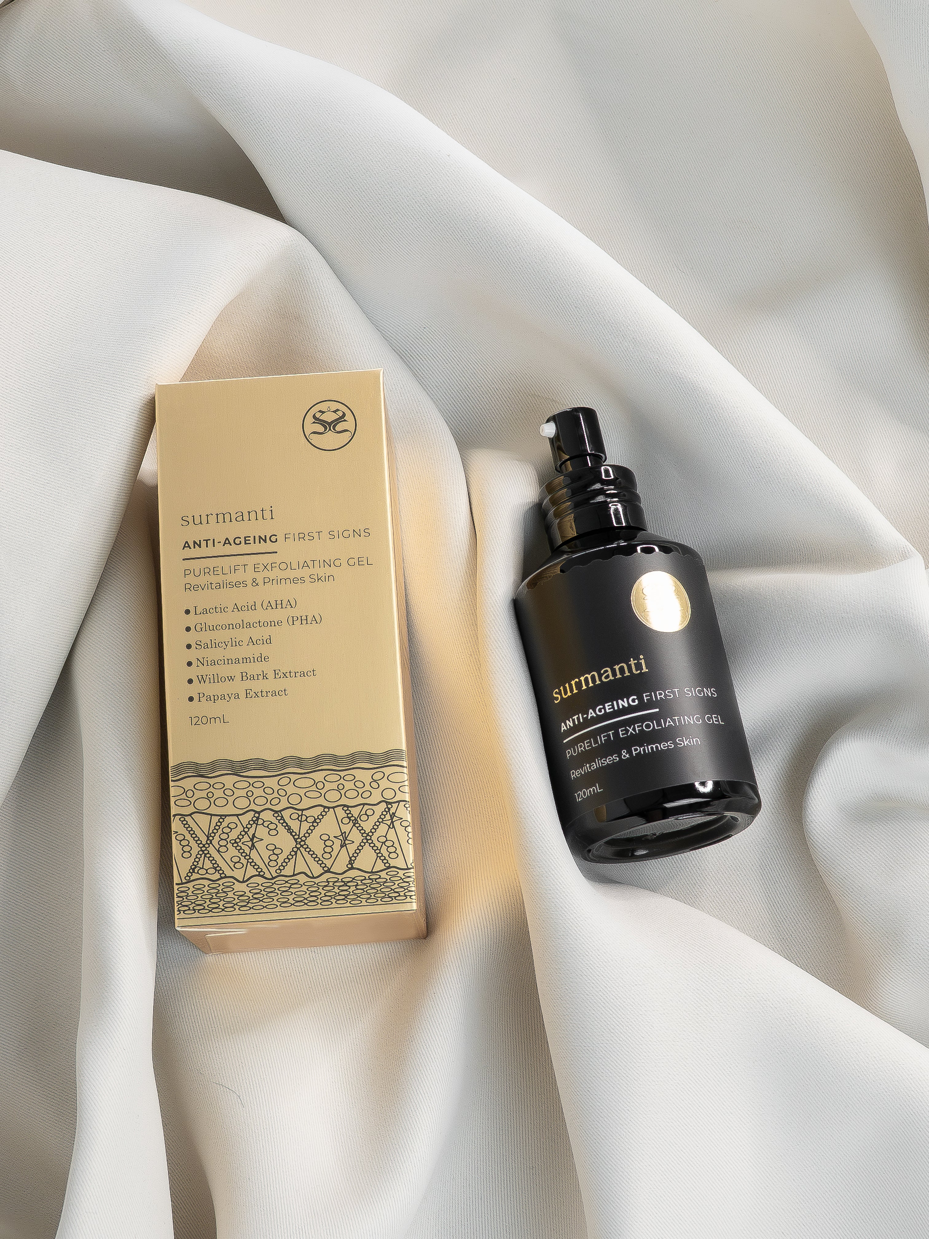 FIRST SIGNS Anti-Ageing Purelift Exfoliating Gel - 120mL - Surmanti - Made In New Zealand
