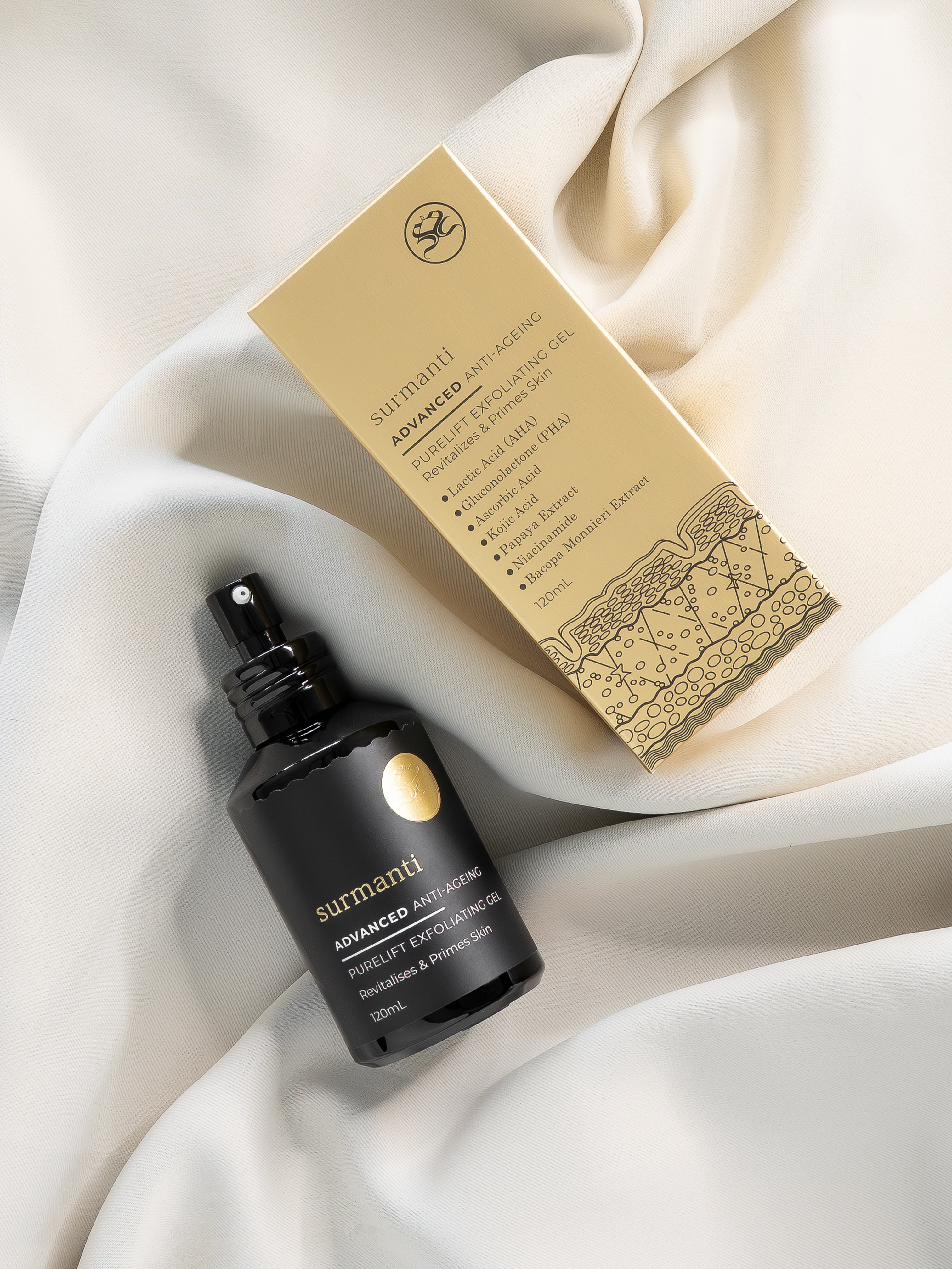 ADVANCED Anti-Ageing Purelift Exfoliating Gel - 120mL - Surmanti - Made In New Zealand