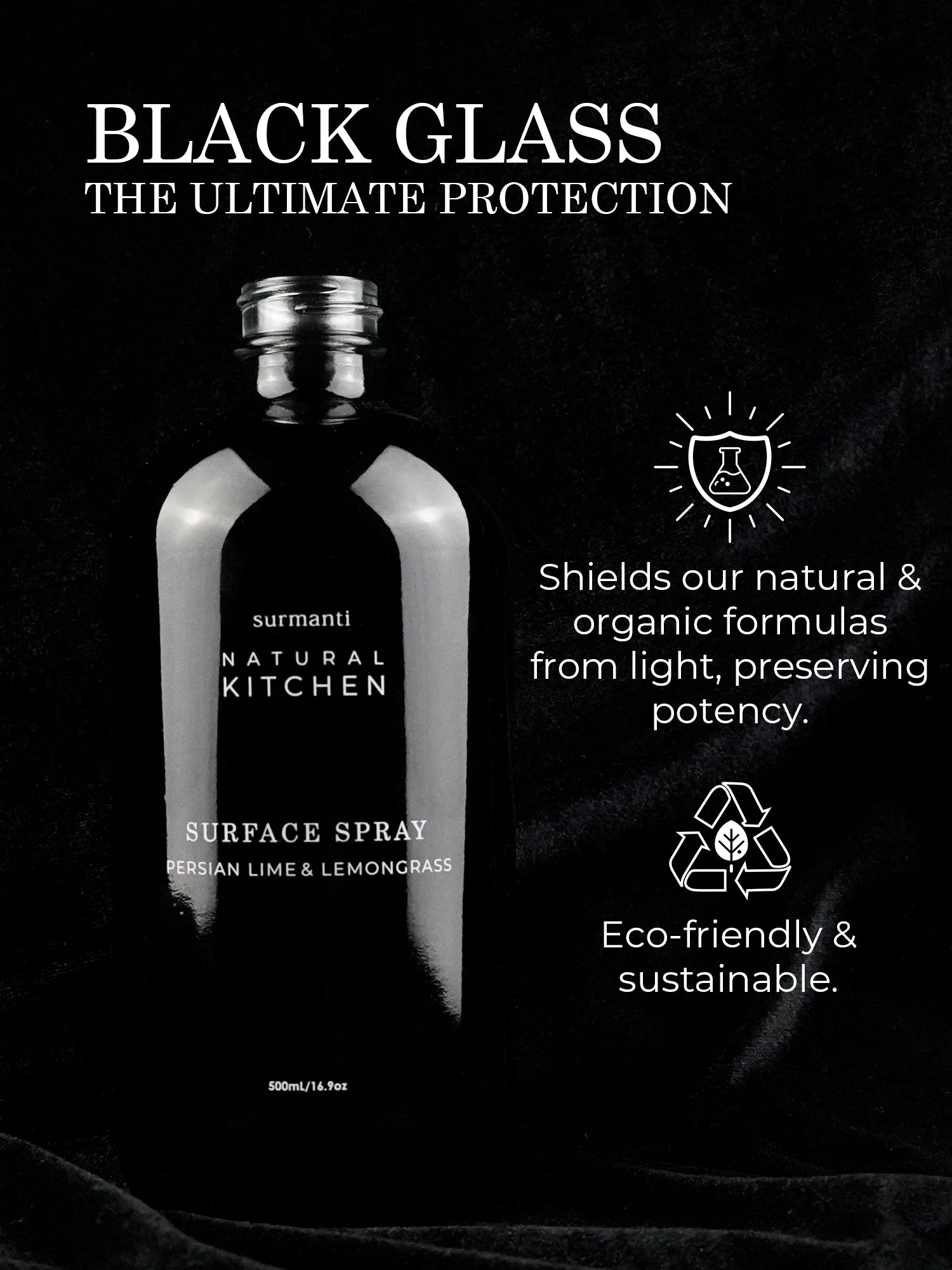 Dishwashing Liquid - Persian Lime & Lemongrass -Award Winning - Natural Kitchen - 500ML - Surmanti - Made In New Zealand