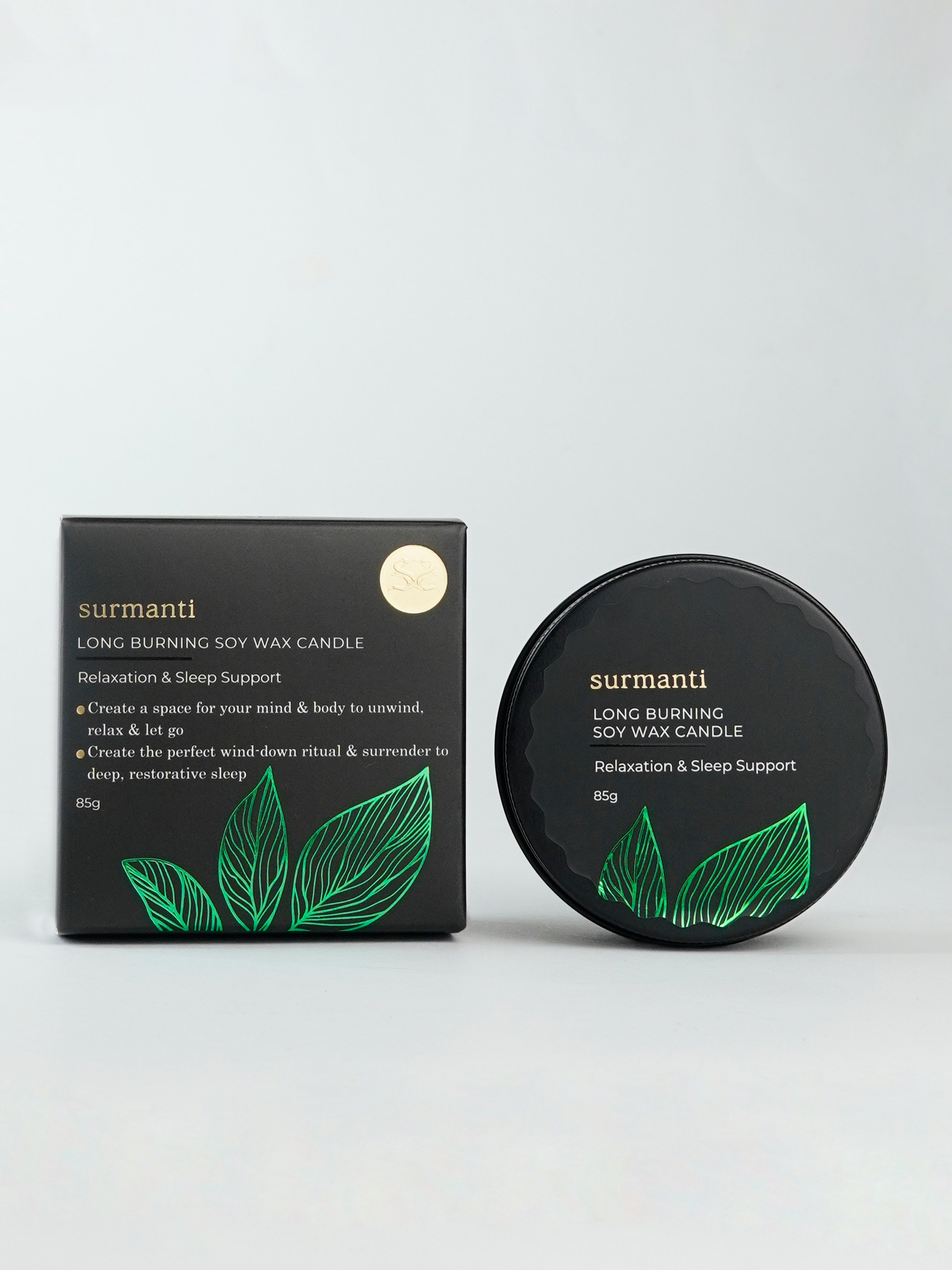 Travel Candle - Relaxation & Sleep Support 85g - Create the Perfect Wind-Down Ritual Anywhere. - Surmanti - Made In New Zealand