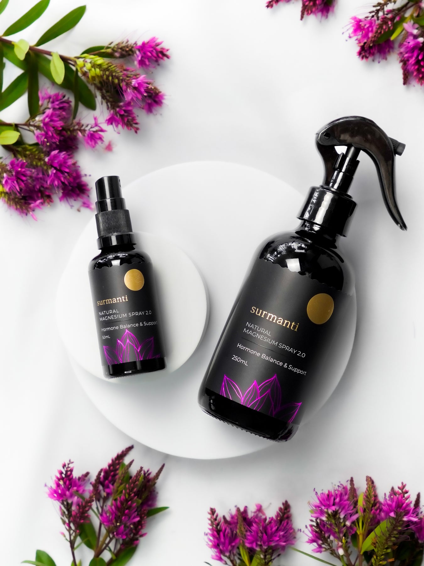 Magnesium Hormone Balance & Support Spray - 200mL Natural Fast Relief to Ease Hormonal Discomfort* - Surmanti - Made In New Zealand