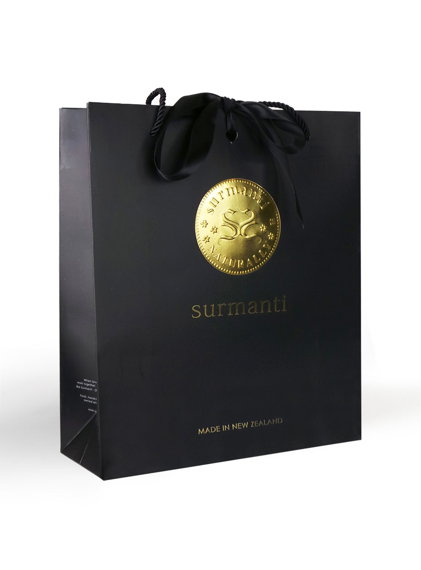 Surmanti Gift Set Gold Embossed Bag