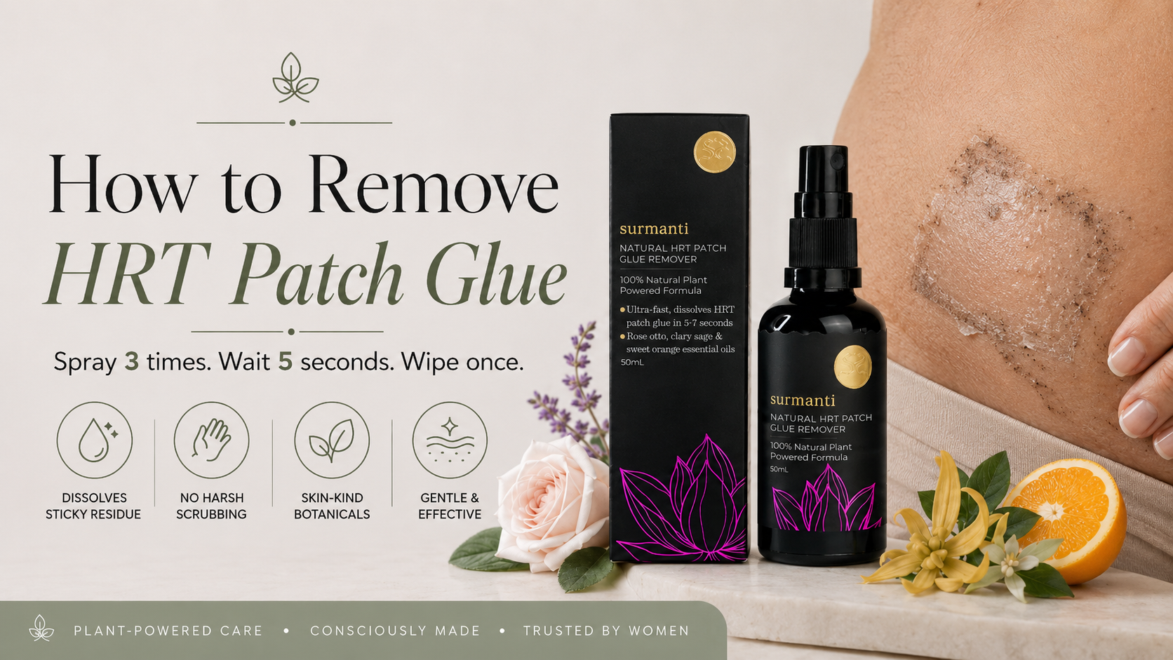 How To Remove HRT Patch Glue Without Scrubbing Your Skin Raw
