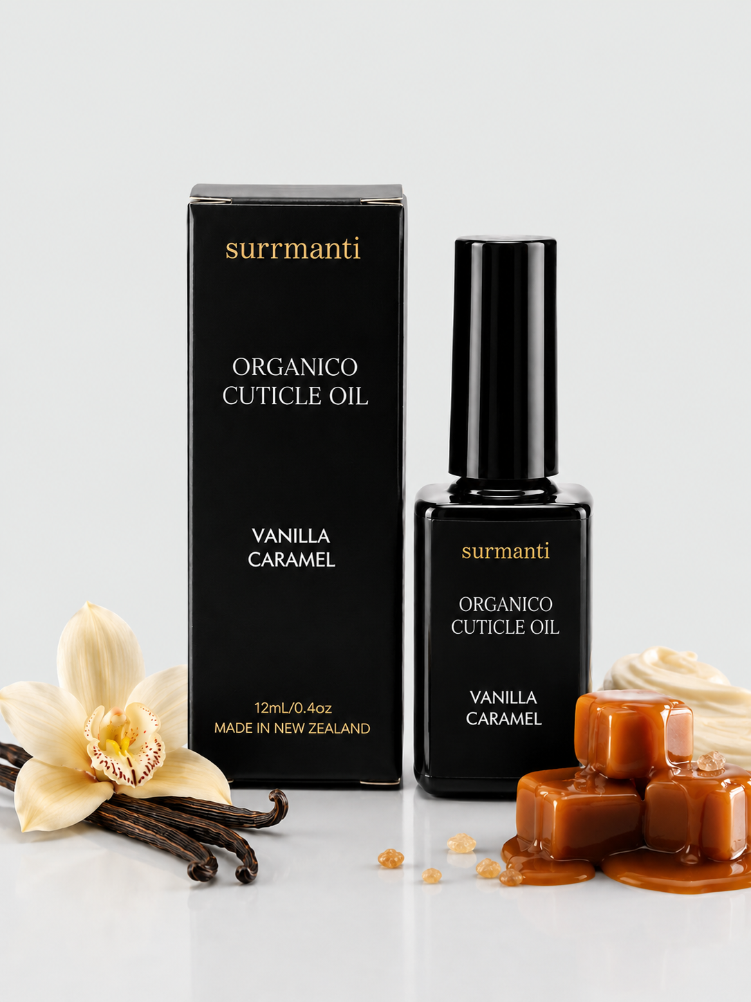 Vanilla Caramel Organico Cuticle Oil - Surmanti - Made In New Zealand