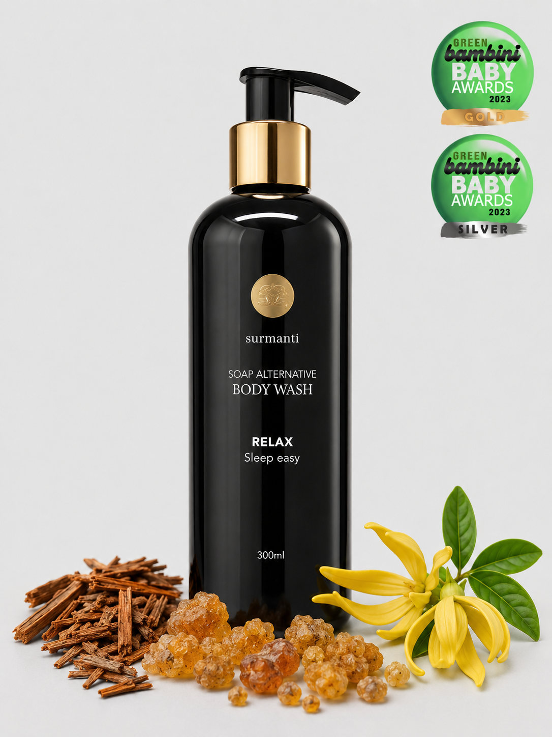 RELAX Sleep Easy Body Wash - Soap Alternative. END OF LINE - 300mL - Surmanti - Made In New Zealand