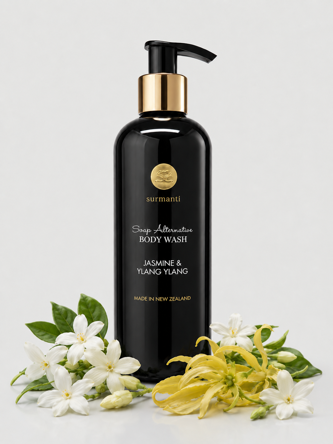 Jasmine & Ylang Ylang Body Wash - Soap Alternative. Essentail OIl Blend - 300mL - Surmanti - Made In New Zealand