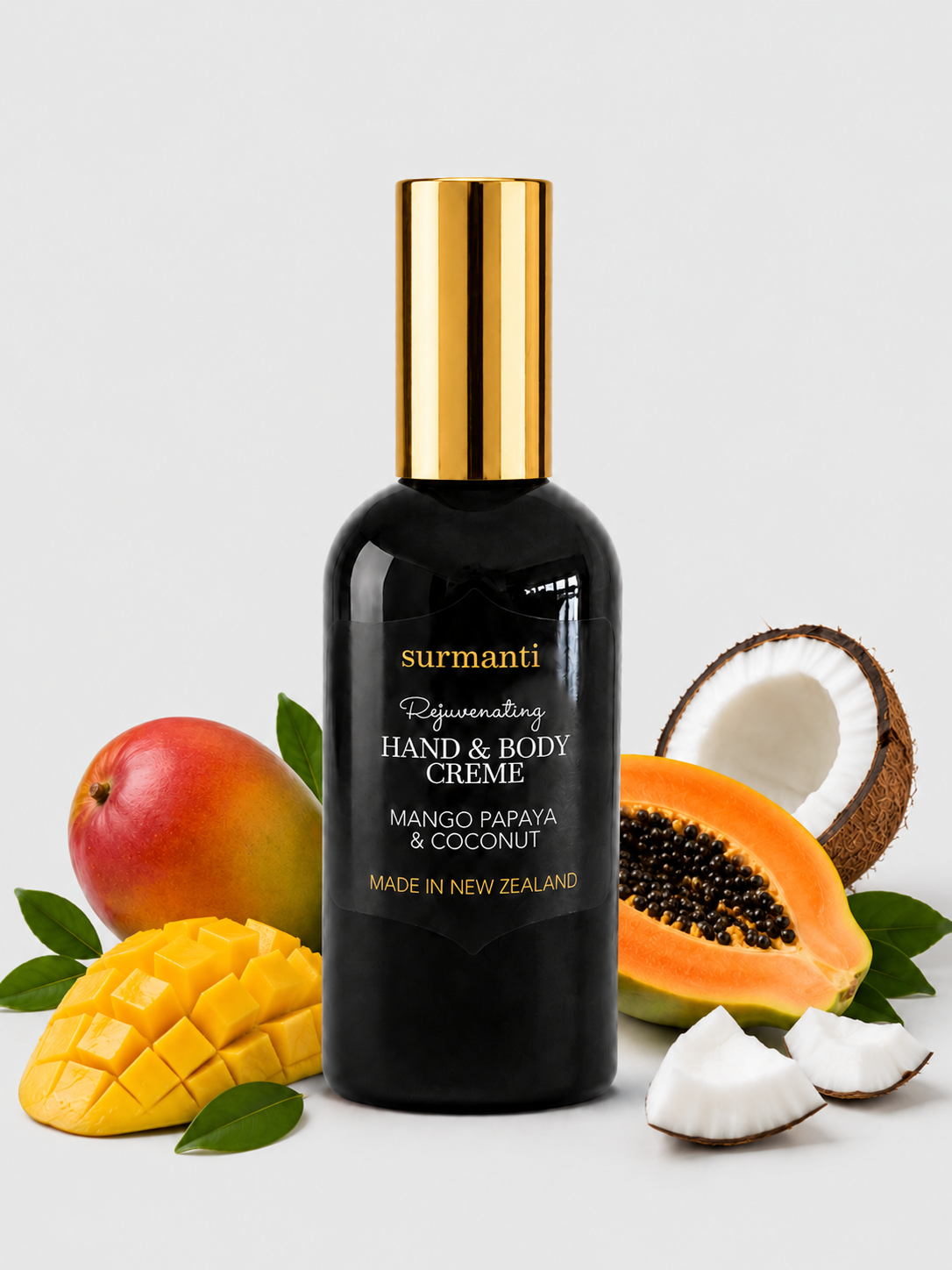 Mango Papaya & Coconut Hand & Body Creme 120ml - Surmanti - Made In New Zealand