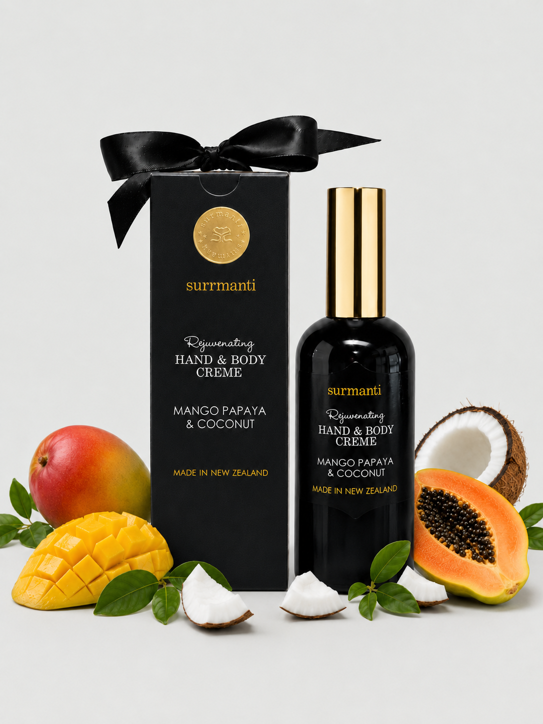 Mango Papaya & Coconut Hand & Body Creme 120ml - Surmanti - Made In New Zealand