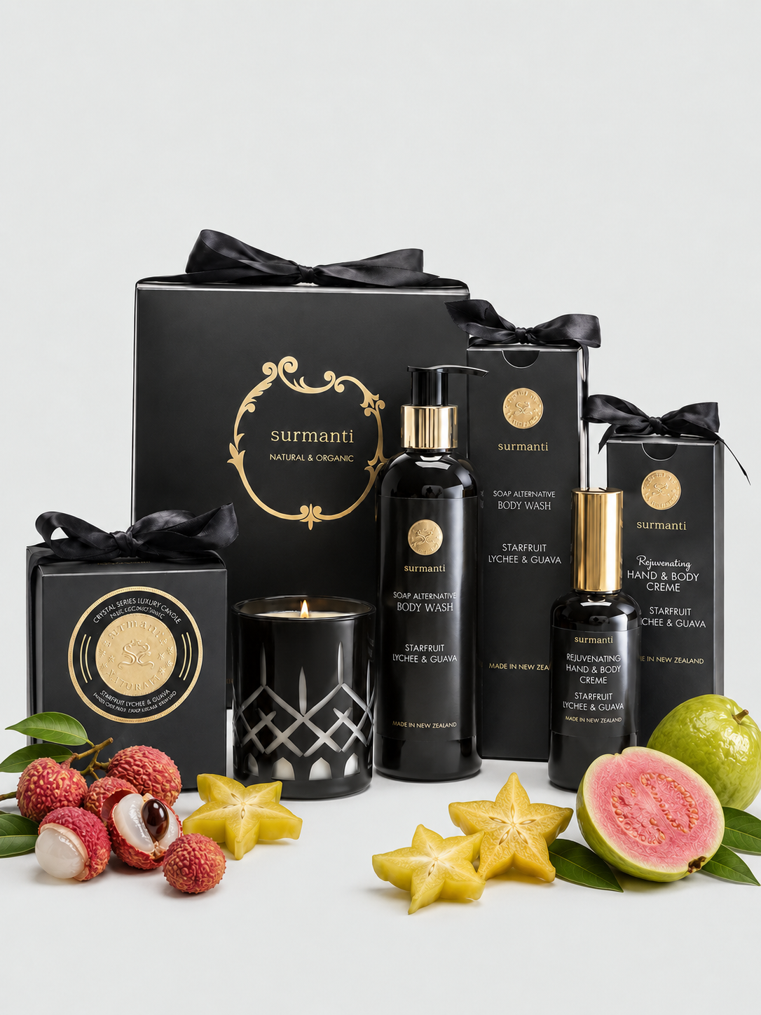 Starfruit Lychee & Guava Crystal Gift Set - Surmanti - Made In New Zealand
