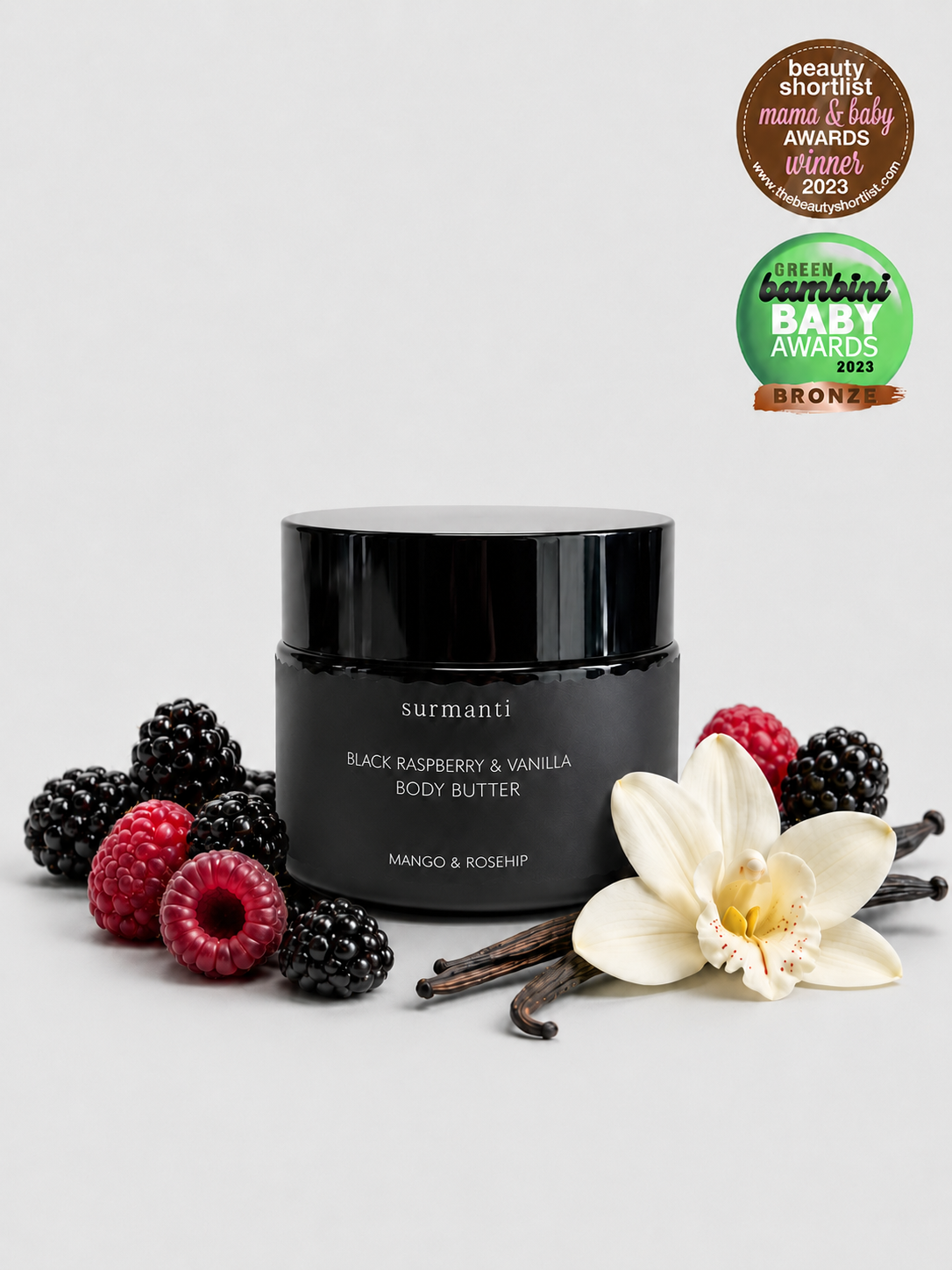 Black Raspberry & Vanilla Body Butter - Surmanti - Made In New Zealand