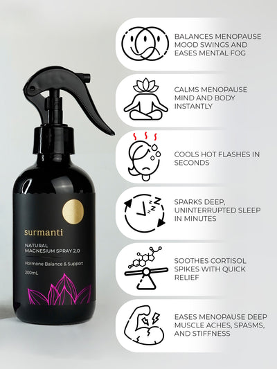 Magnesium Hormone Balance & Support Spray - 200mL Natural Fast Relief to Ease Hormonal Discomfort*
