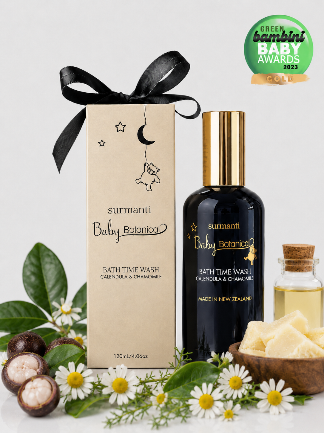 Surmanti Baby Botanical - Bath Time Wash (120 mL) - Surmanti - Made In New Zealand