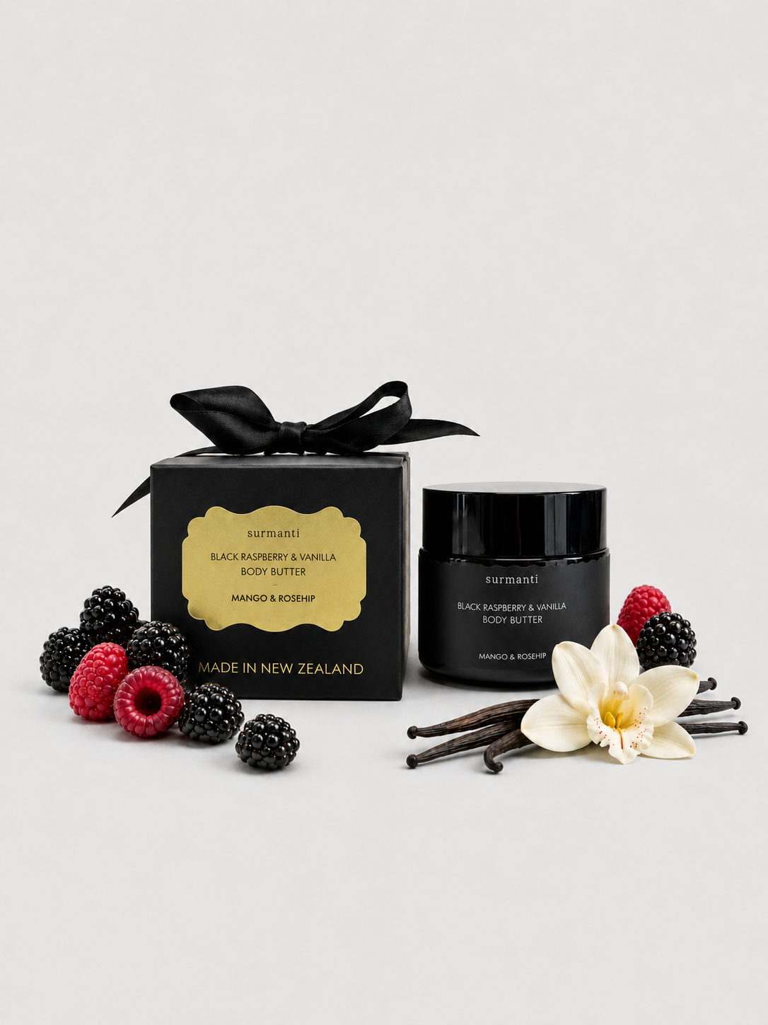 Black Raspberry & Vanilla Body Butter - Surmanti - Made In New Zealand
