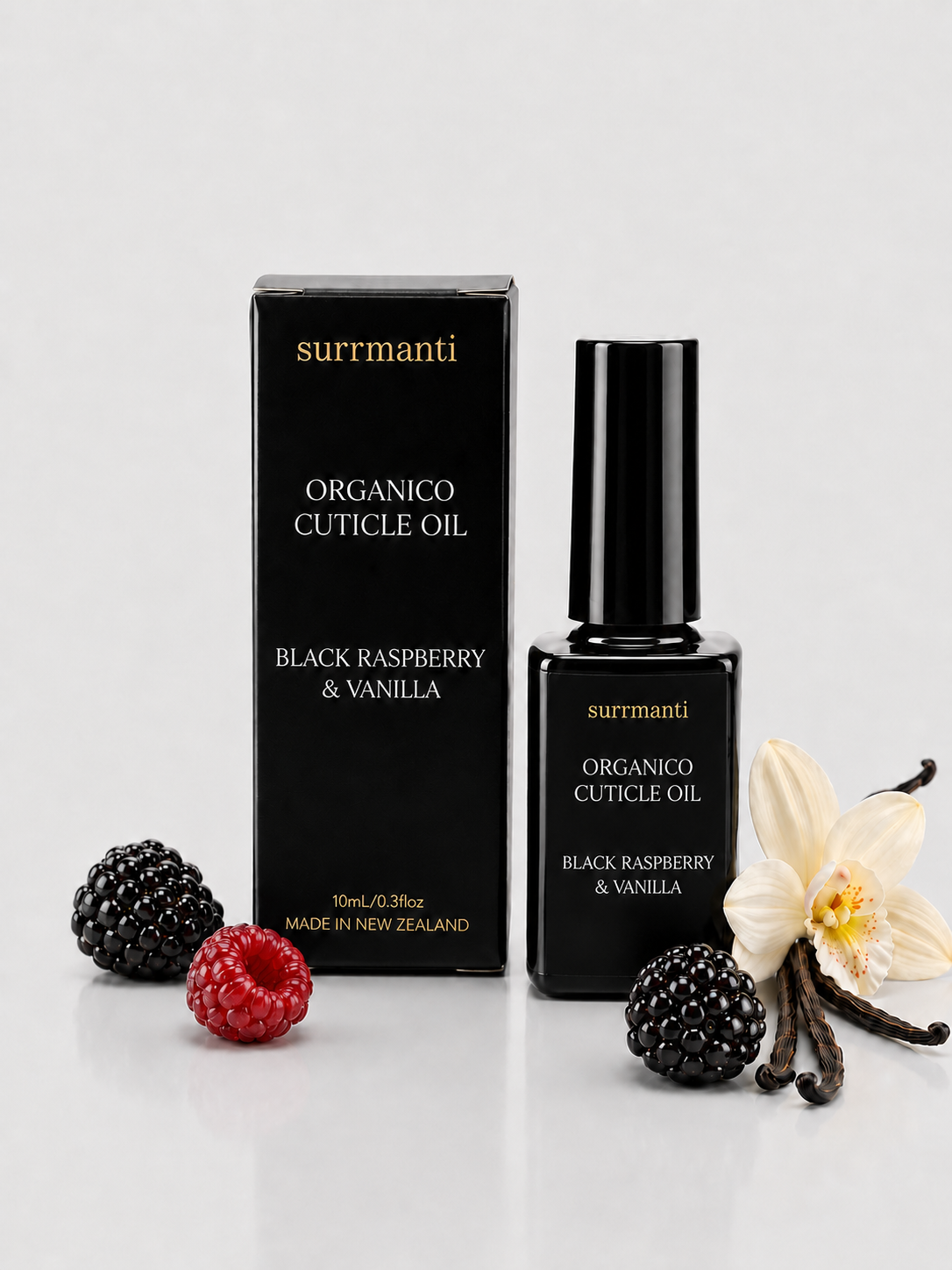 Black Raspberry & Vanilla Organico Cuticle Oil - Surmanti - Made In New Zealand