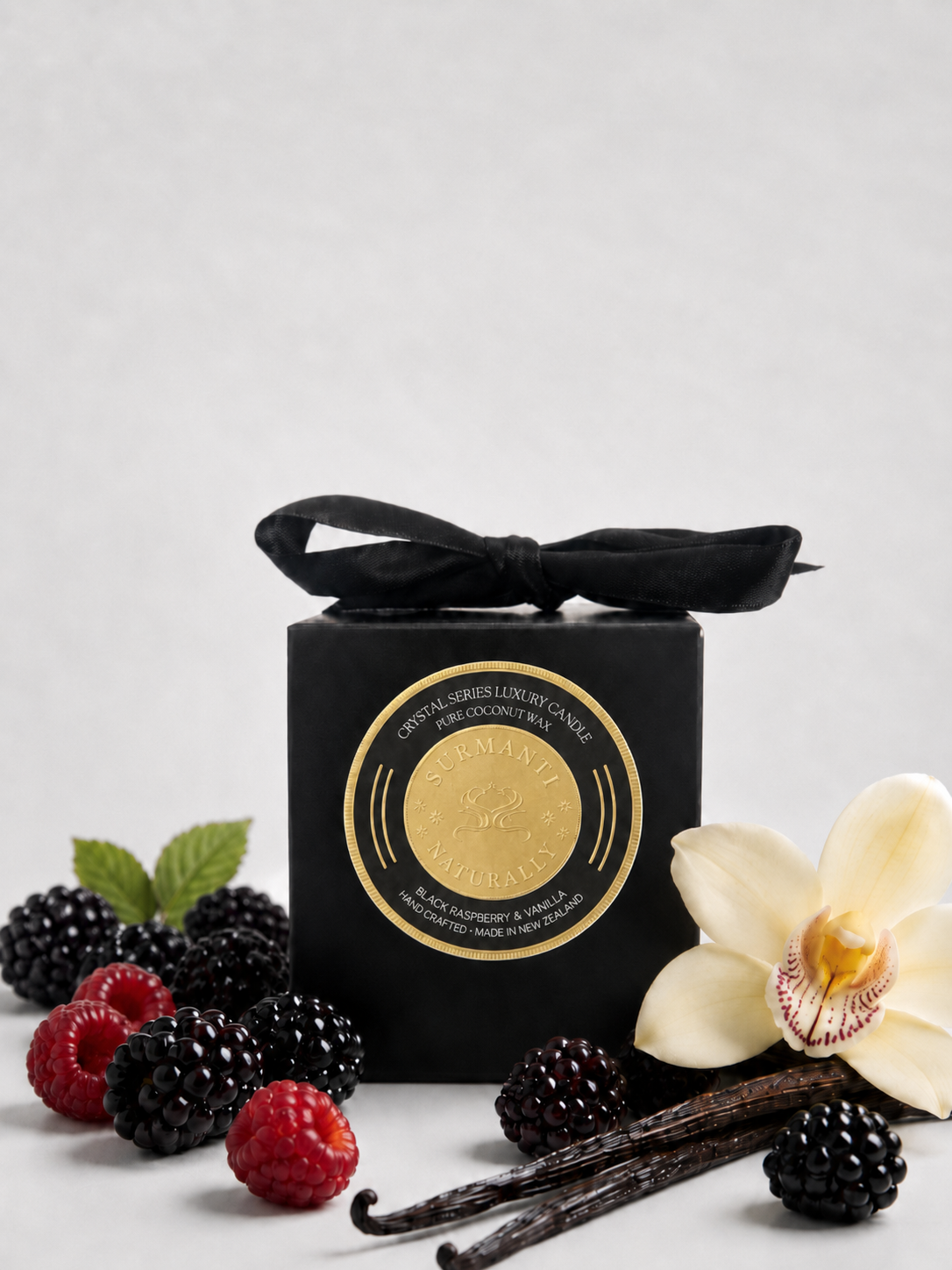 Black Raspberry & Vanilla Crystal Gift Set - Surmanti - Made In New Zealand