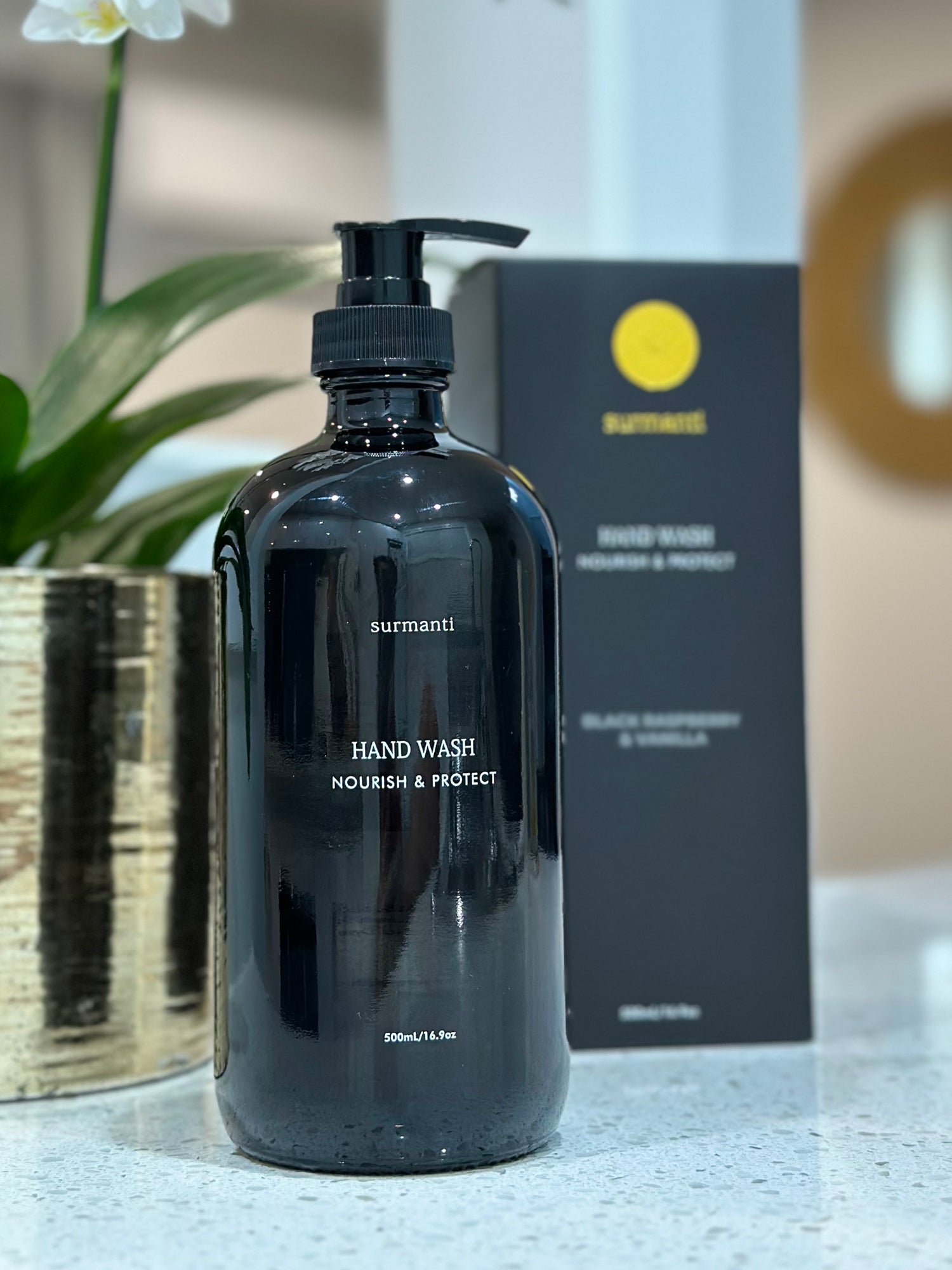Nourish & Protect Hand Wash - Black Raspberry & Vanilla 500ml - Surmanti - Made In New Zealand