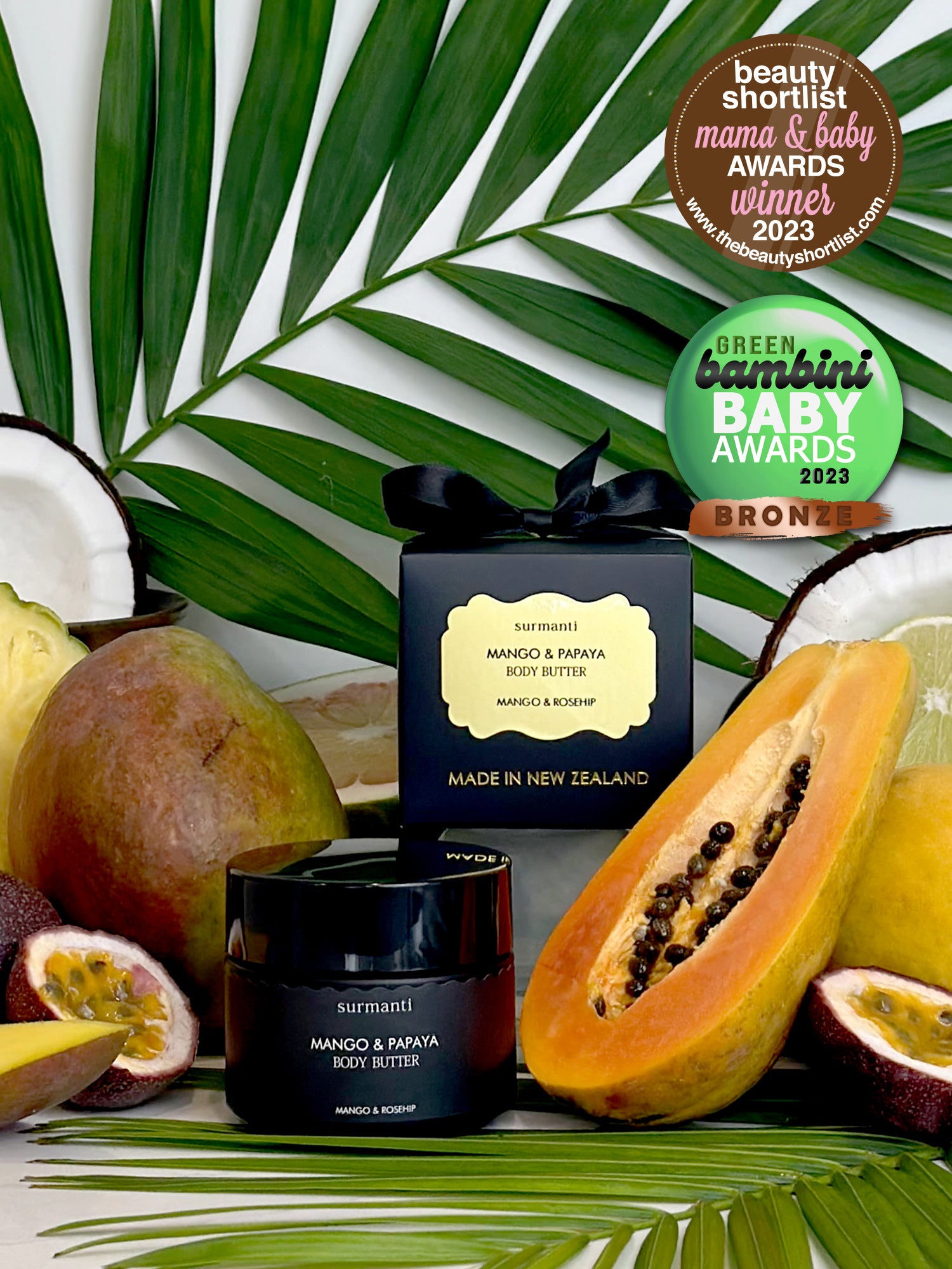 Mango & Papaya Body Butter - Surmanti - Made In New Zealand