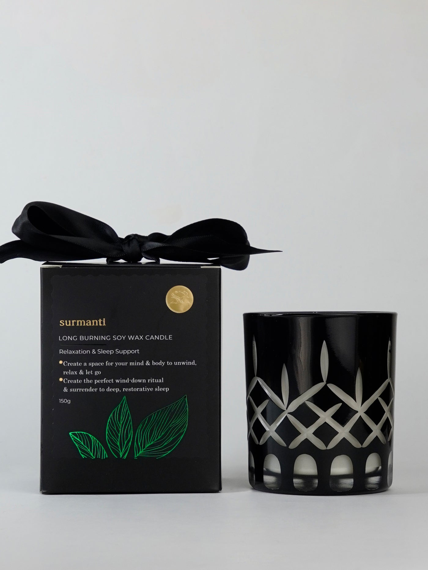 Relaxation & Sleep Support Pure Soy Candle - Long Burning 150g. Award Winning - Promotes Restful Gentle, Peaceful Sleep - Naturally