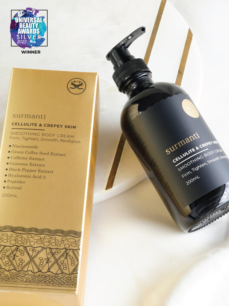 Cellulite & Crepey Skin Smoothing Body Cream - 200mL. Advanced Antiaging. Award Winning.d - Surmanti - Made In New Zealand