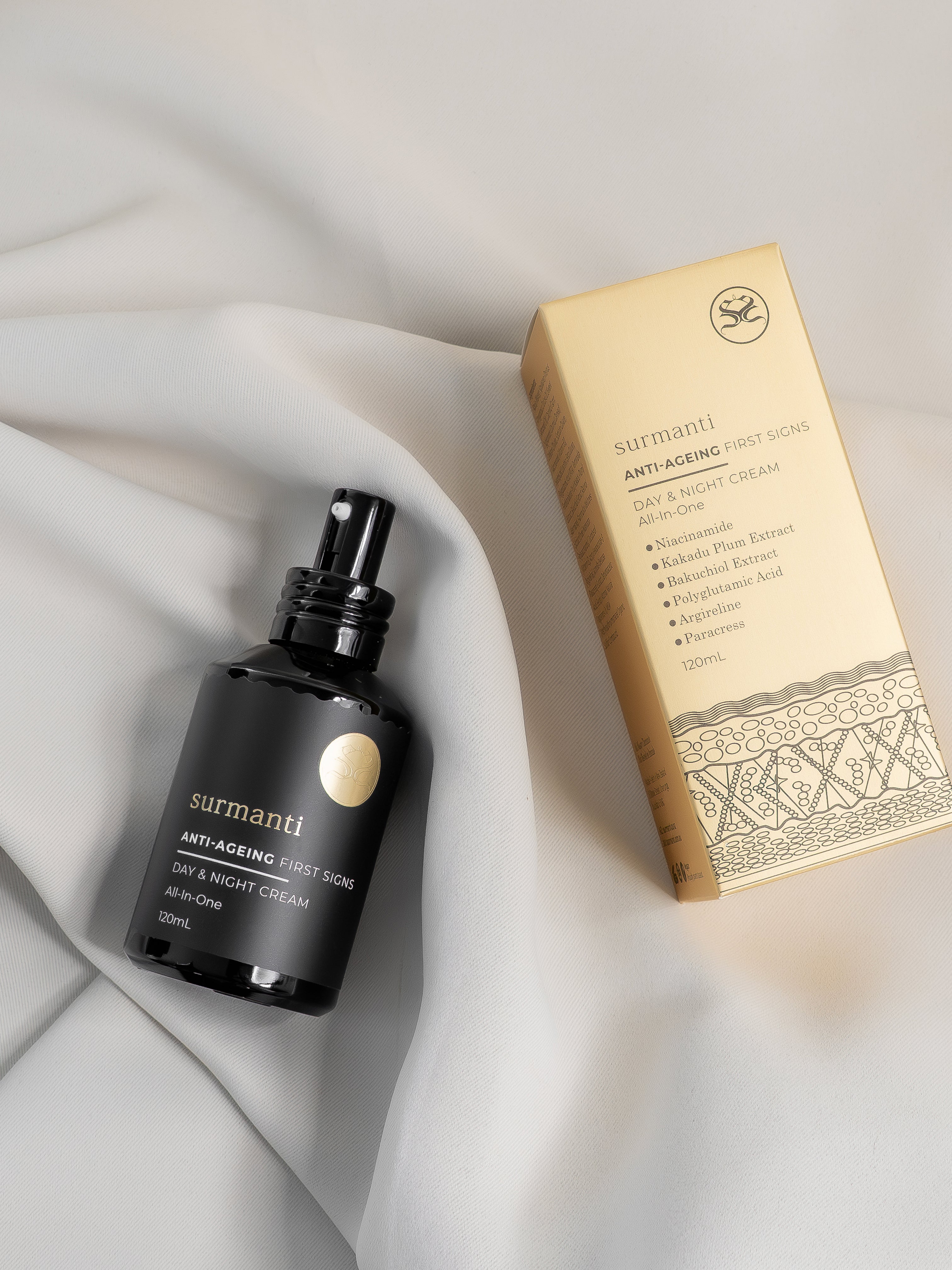 FIRST SIGNS Anti-Ageing Day & Night Cream - 120mL - Surmanti - Made In New Zealand